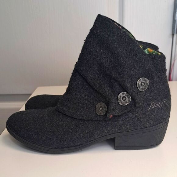 Girl's Grey Ankle Boots Slouch Blowfish - Picture 1 of 6